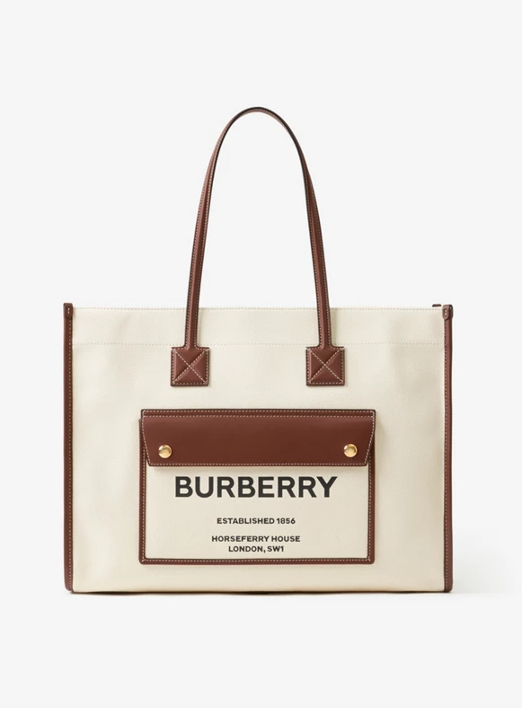 Burberry handbag sale is a renowned British luxury fashion house known for its timeless designs, quality craftsmanship, and distinctive check pattern.