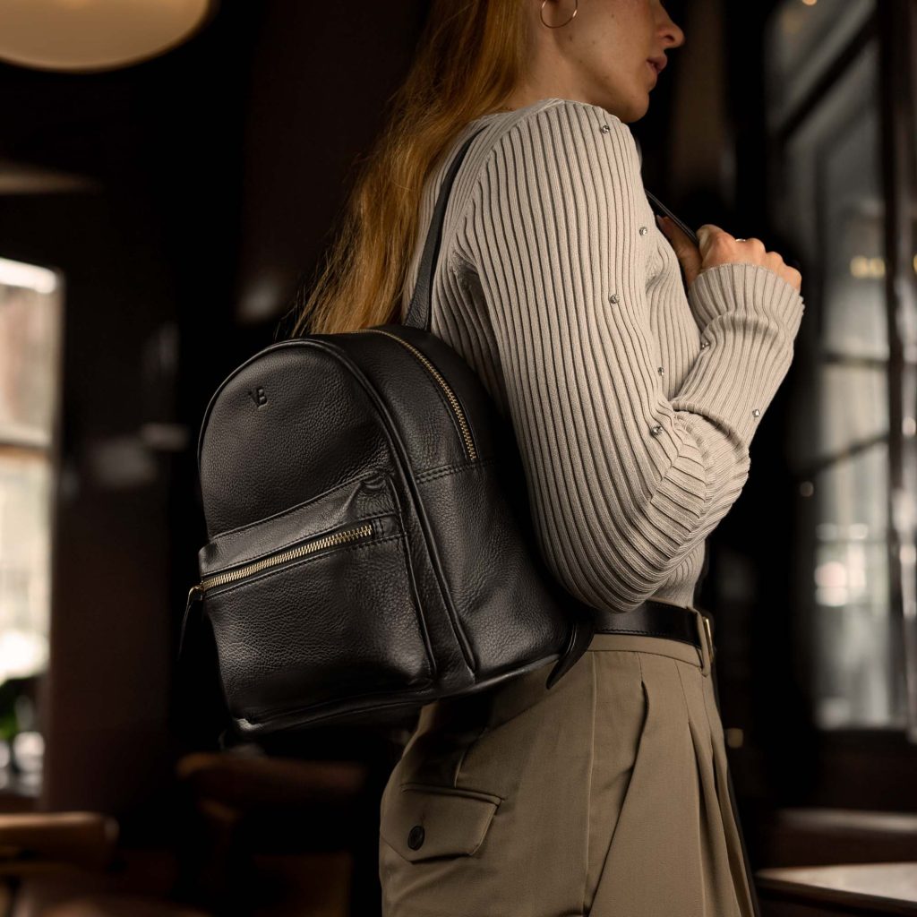 Black backpack women