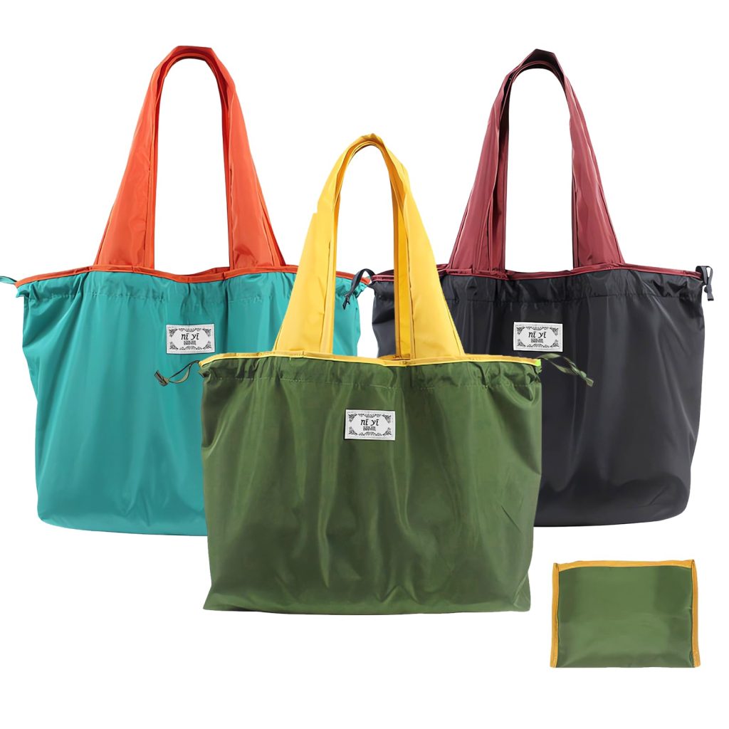 Foldable tote bag for travel