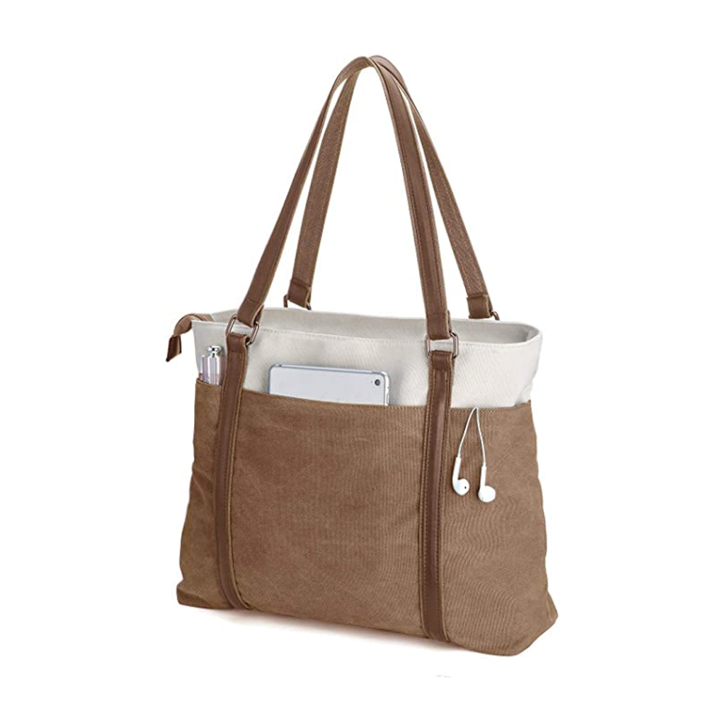 Travel tote with compartments