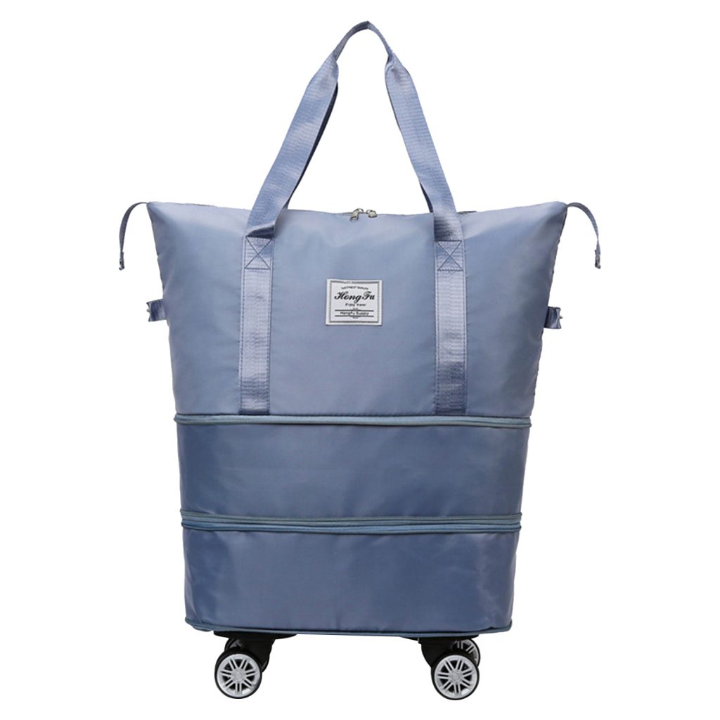 Travel tote with wheels