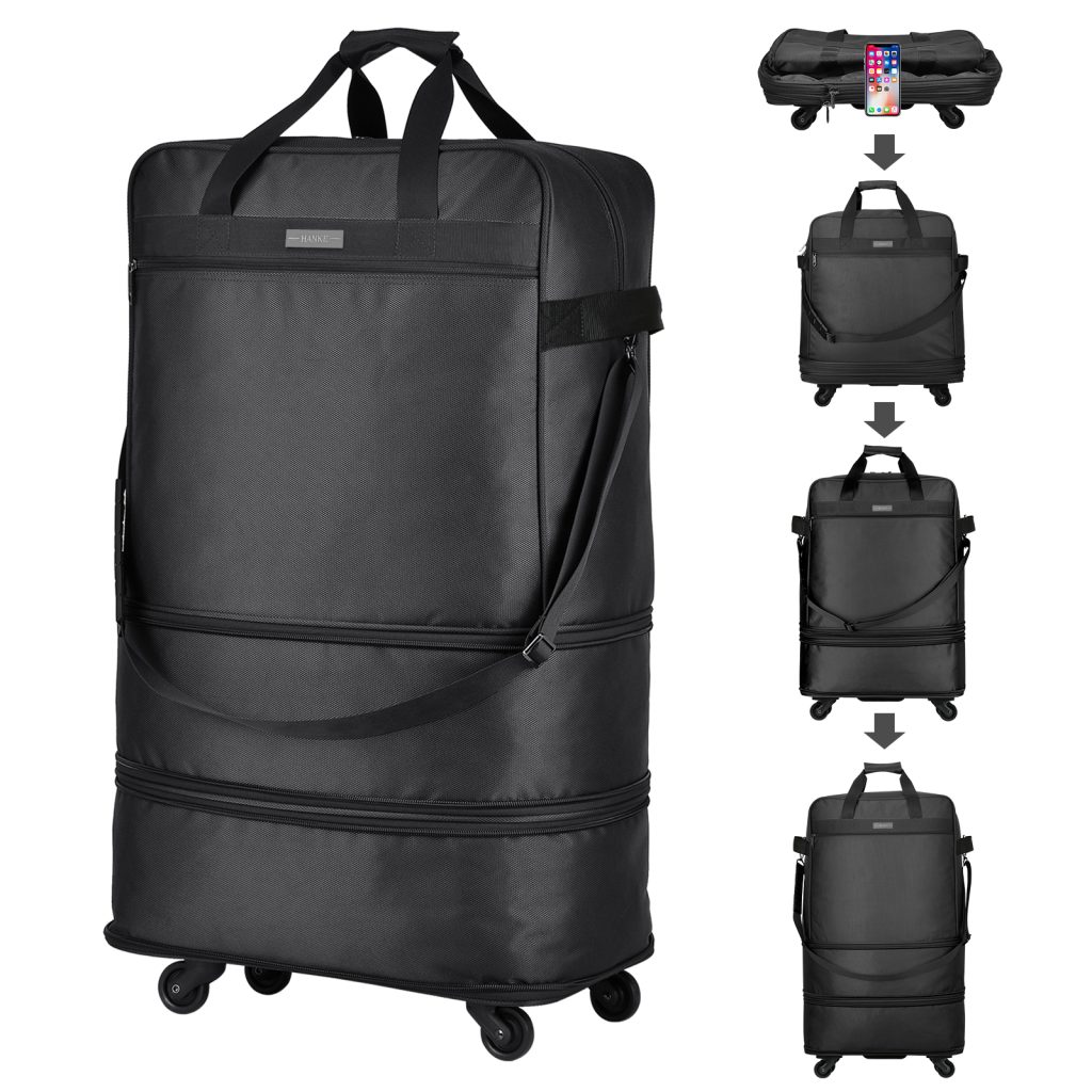 Travel tote with wheels