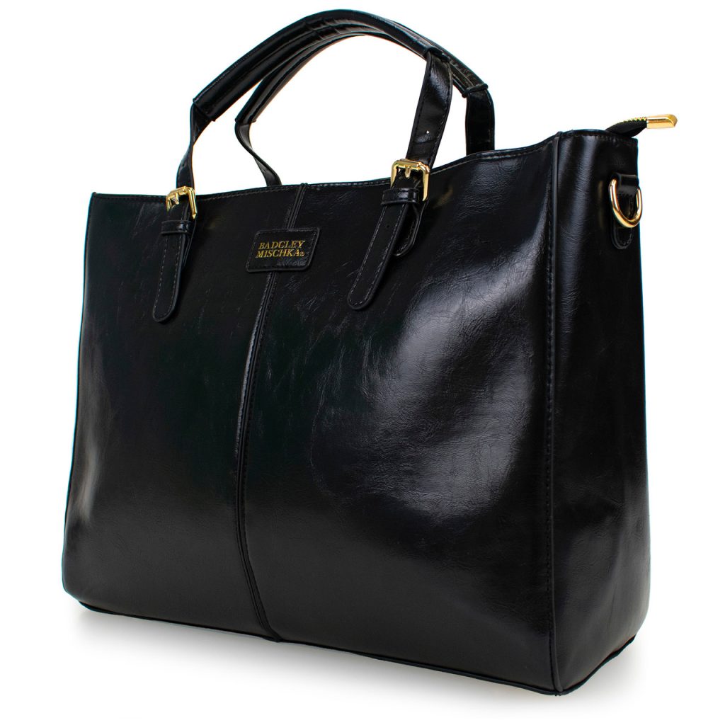 Black travel tote