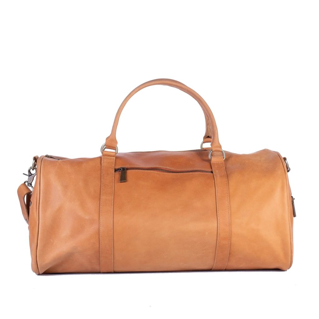 travel tote leather